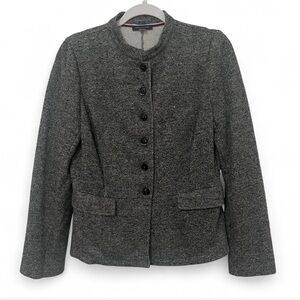 Tommy Hilfiger Women's Charcoal Blazer Collarless lightweight soft sz 10